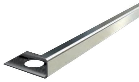 Профиль окантовочный К 15НС нерж.сталь сатинир. H=15мм  270см  |1 х270