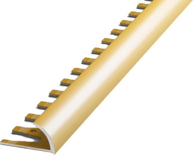 Профиль окантовочный ПК 14.2700.02л изгибается по радиусу (цвет золото)