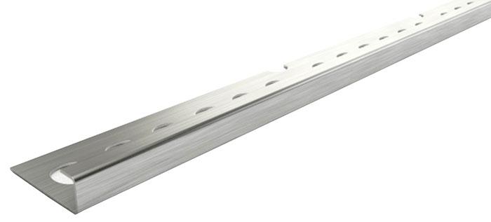 Профиль окантовочный К 6НС нерж.сталь сатинир. H=6мм  270см   0,6 х270 ZZ