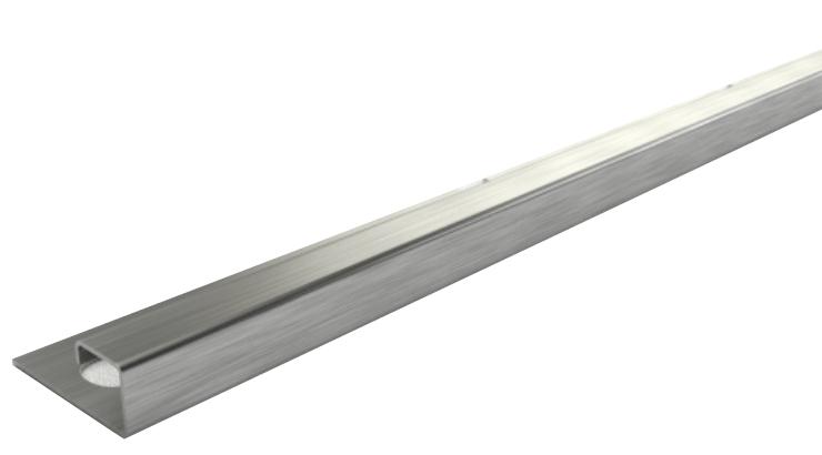 Профиль окантовочный ПК 16-10 НСП нерж.сталь полир. H=10мм N=10мм  270см  ZZ  1,0х270