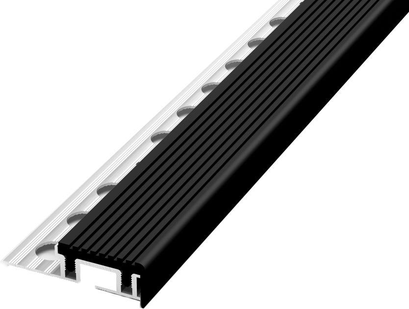 Профиль угловой ПУ 09-1.2500.470  ширина 28,4 см  для плитки до 10мм   черный ПВХZZ