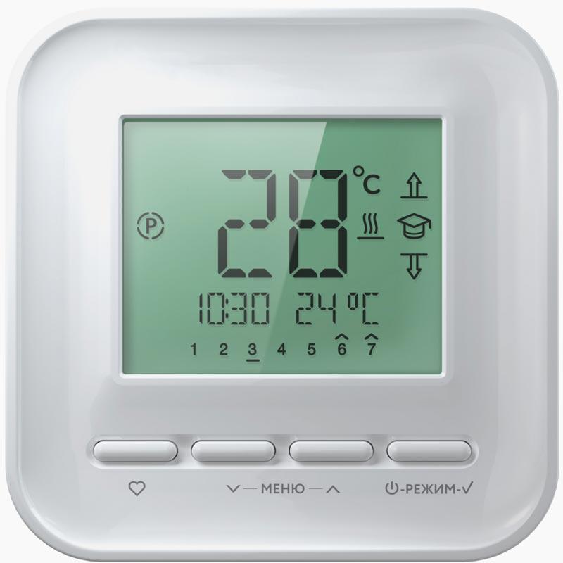 Терморегулятор прогр. "Теплолюкс" 520 new ,белый. XX