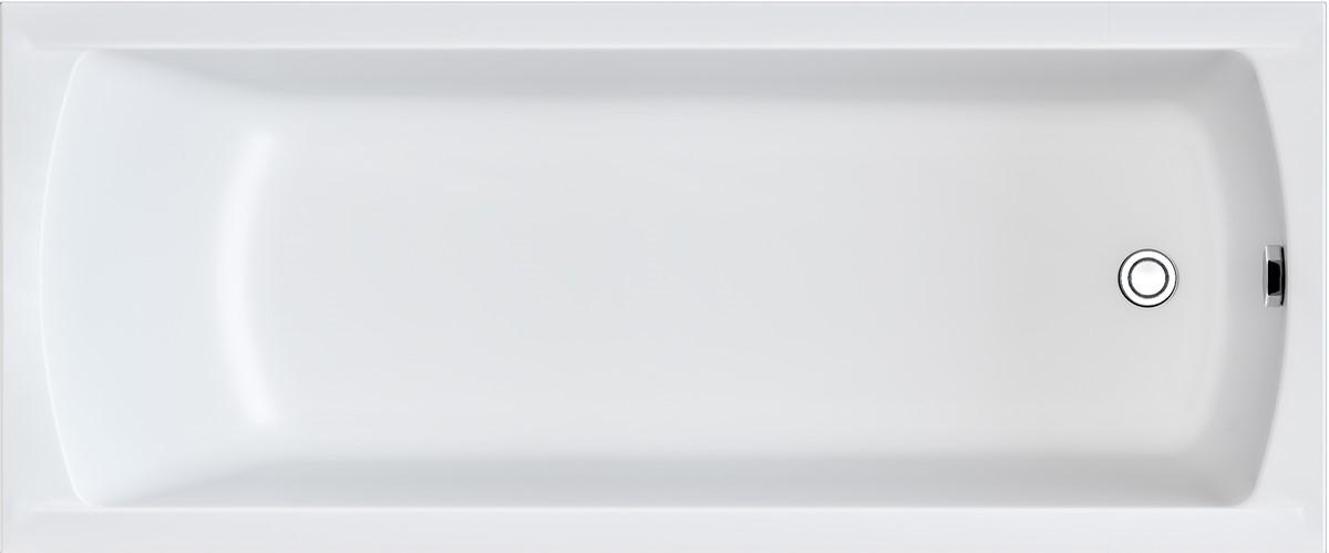Ванна прямоугольная "MODERN" 170х70 см акриловая, без каркаса, слива-перелива, цвет белый