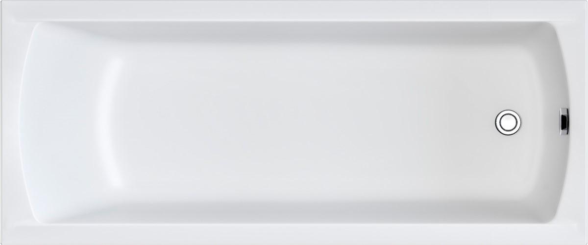 Ванна акриловая 165х70 см без ножек и слива-перелива, цвет белый ZZ