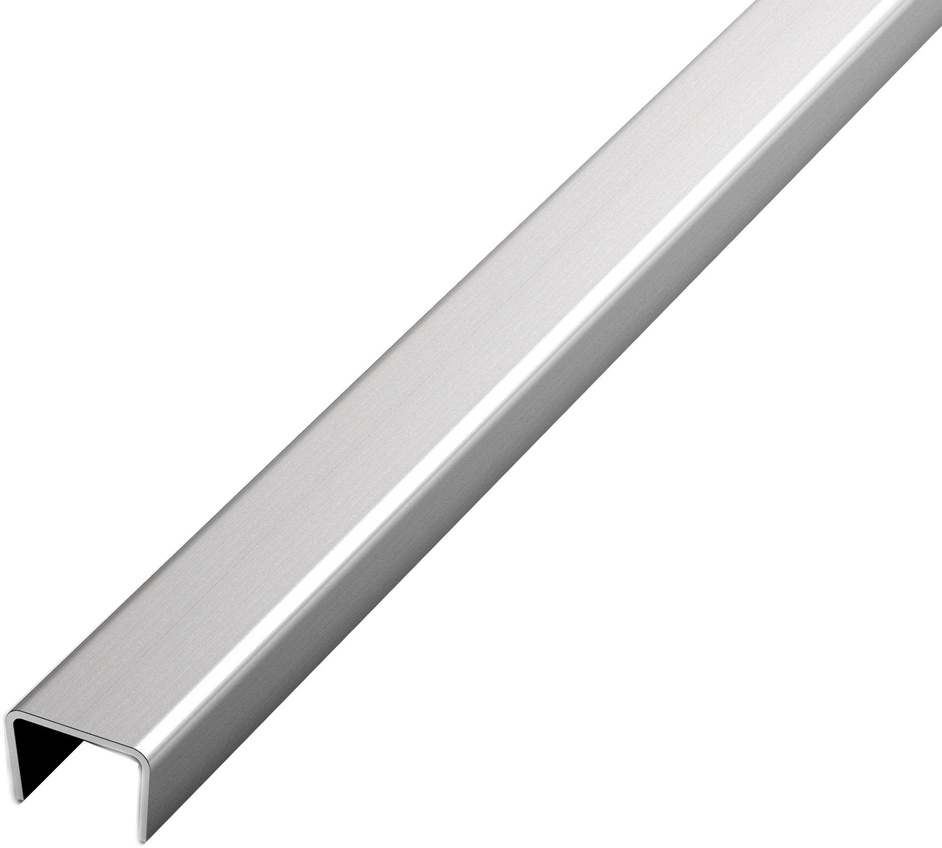 Бордюр-вставка из нерж.стали сатин. ПП 15НС  H=10мм N=15мм 270 см