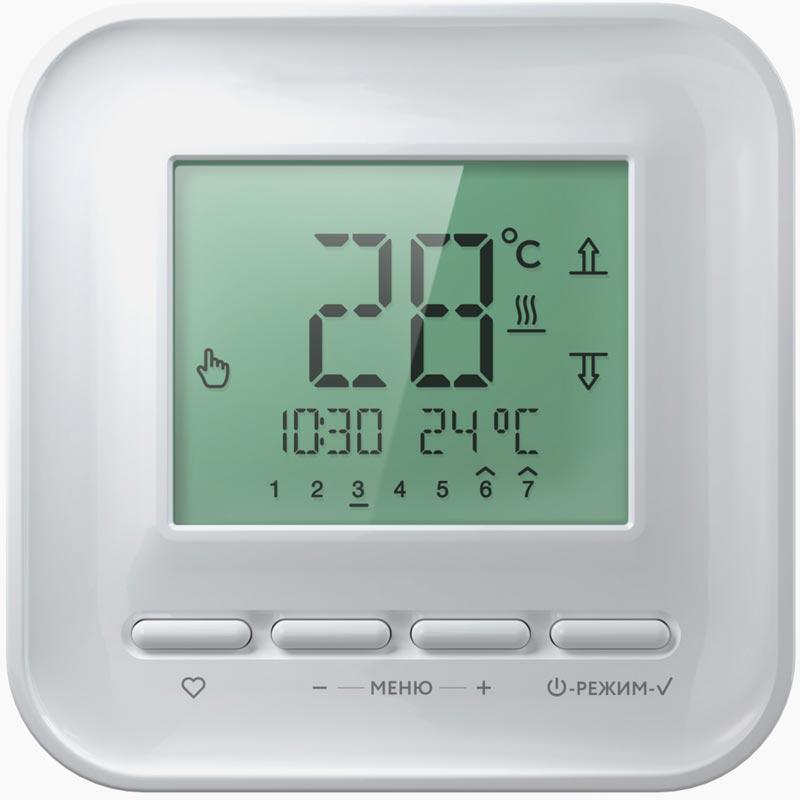 Терморегулятор электр. "Теплолюкс" 515 new ,белый. XX