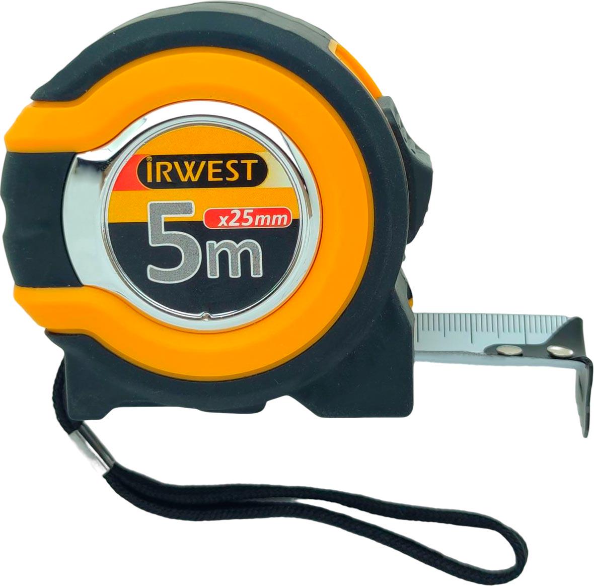 Изм. рулетка  5м х 25 мм, белое полотно (арт.15531)