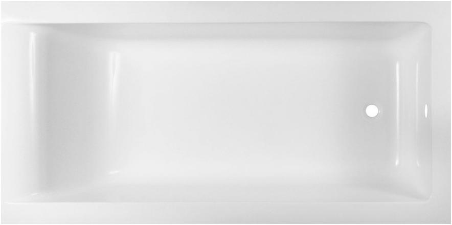 Ванна BRIGHT STONE 180х70 искcусств. мрамор, без ножек и сифона ZZ