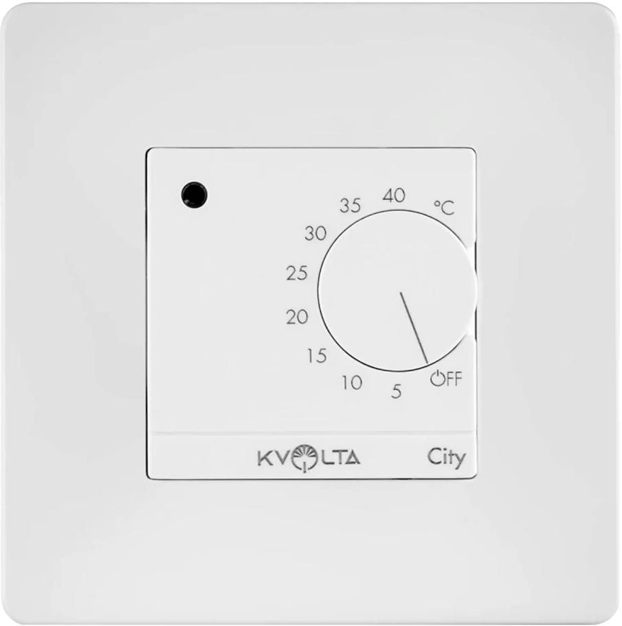 Терморегулятор мех. Kvolta City белый