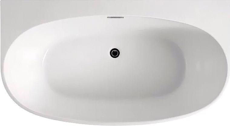 Ванна акриловая Cambridge 1695х880х580 мм пристенная, с сифоном и каркасом, цвет белый