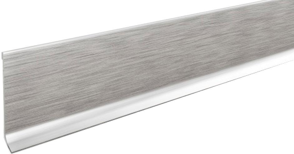 Плинтус ПЛ 60 НС нерж.сталь сатинир. H=5,85 см  270см  ZZ | 6х270