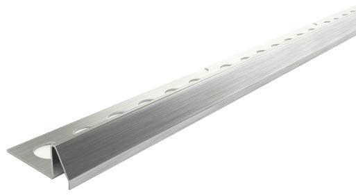 Профиль окантовочный ПК 10-10 НС нерж.сталь сатинир. H=10мм N=10мм  270см  ZZ |12,5х270