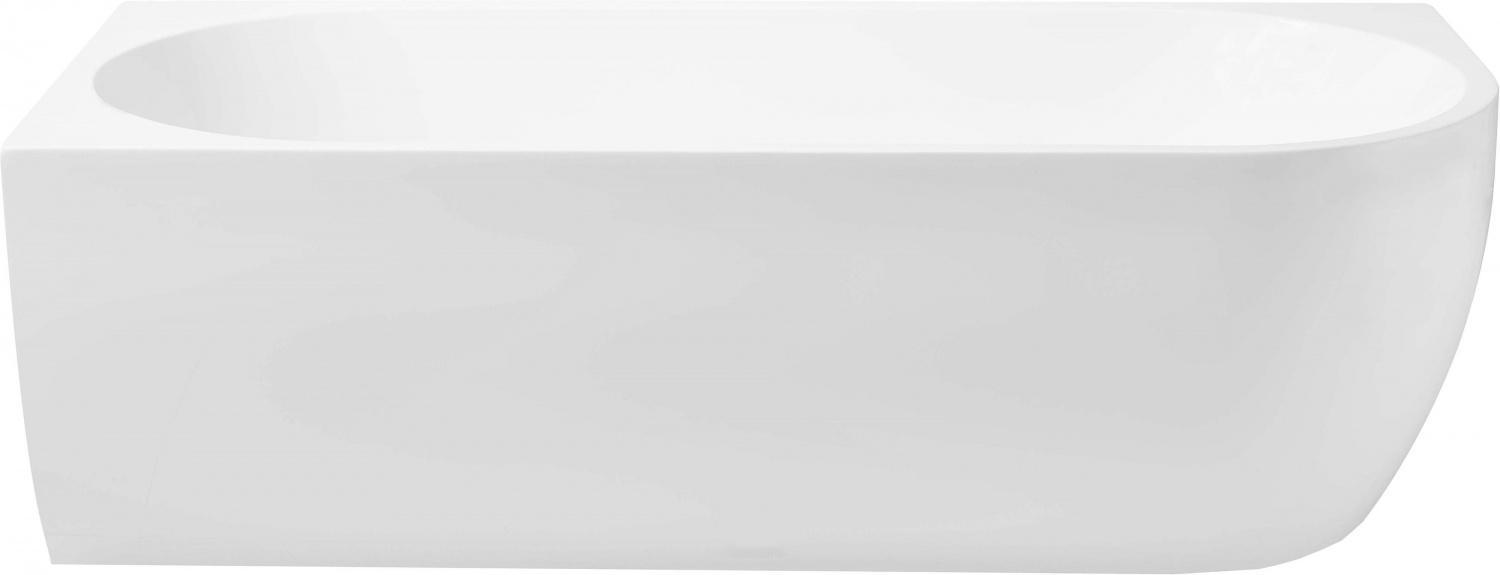Ванна акриловая пристенная FAMILY ELEGANT A (ЛЕВАЯ) 1800х800 мм,слив-перелив в комплекте click-clack,  цв. белая глянцев