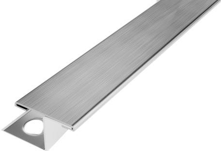 Профиль Т-образный с закладной  ПК 15-10 НС нерж.сталь сатинир.шир.25мм  H=10мм  270см  ZZ |13х270