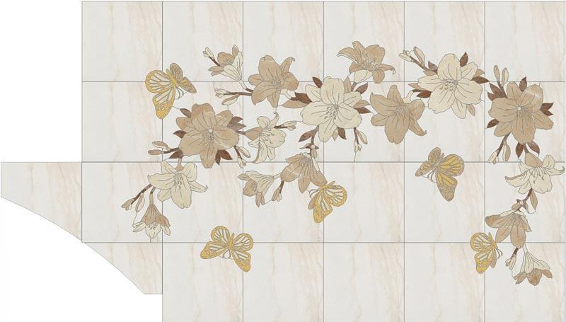 Панно Пол в душевую ZZ|300x525