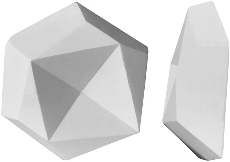 Рельеф Геометрия2 K-1554 KL ( светло- серый ) матовый |14x16x4.5