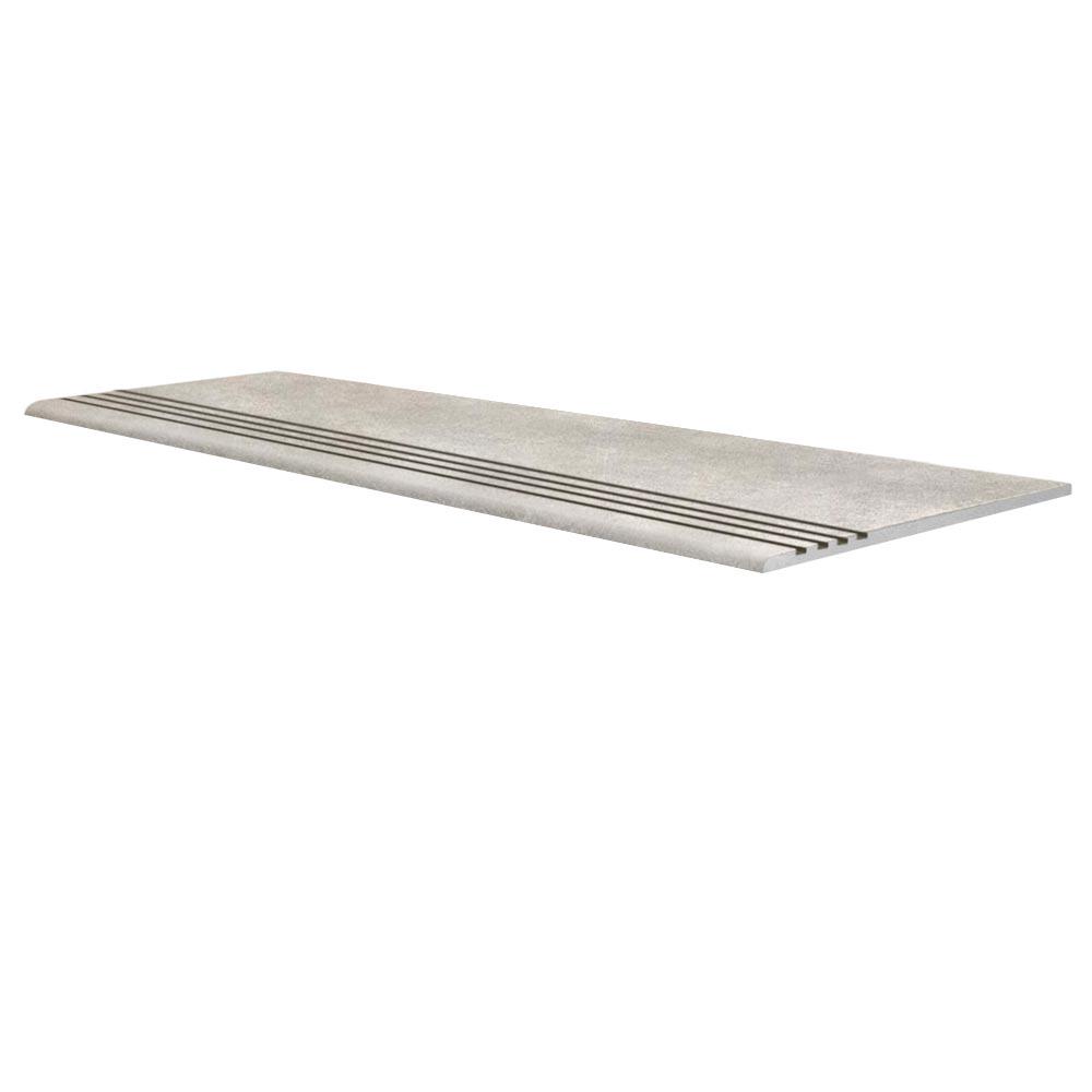 Ступень Стандарт Проходная Керамогранит Beton G1101 CR структ.бежевый (n077890) |29,6x120