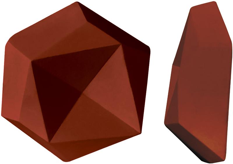 Рельеф Геометрия2 K-1845 KL ( красный ) матовый |14x16x4.5