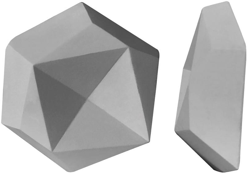 Рельеф Геометрия2 K-2055 KL ( серый ) матовый |14x16x4.5