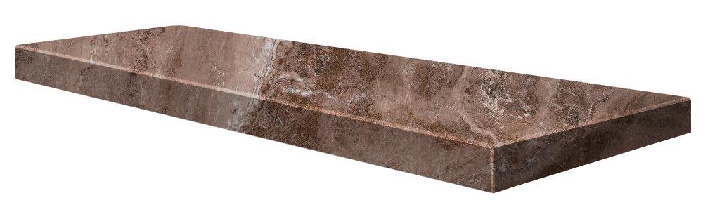 Ступень Евро Правая Керамогранит Лава коричневый темн. AntiSlip (n059406)|30x45