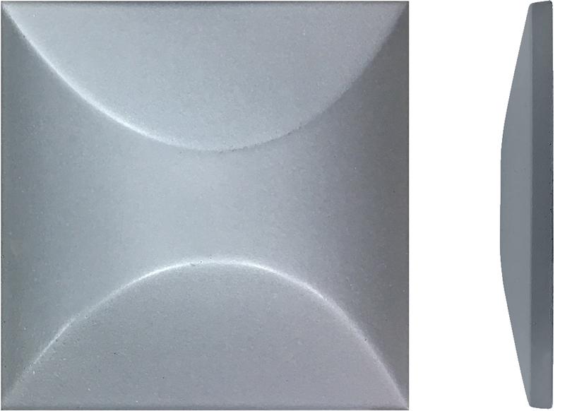 Рельеф Карамель K-1501 KL ( серебристый ) матовый | 12,3x12,3