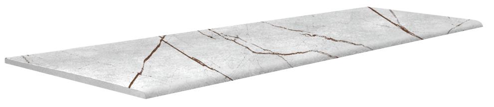 Ступень Техно Проходная Гранит Сандра белый LLR легк.лапп.(n088285) профиль по одной короткой стороне|60x120