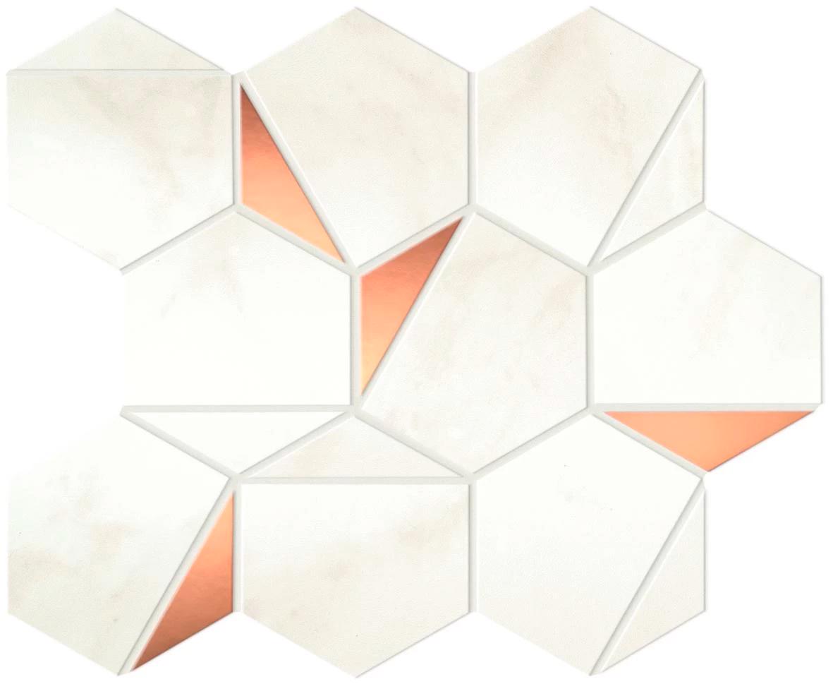 Marvel Calacatta Delicato Gold Hex Shiny ZZ 25.1x29