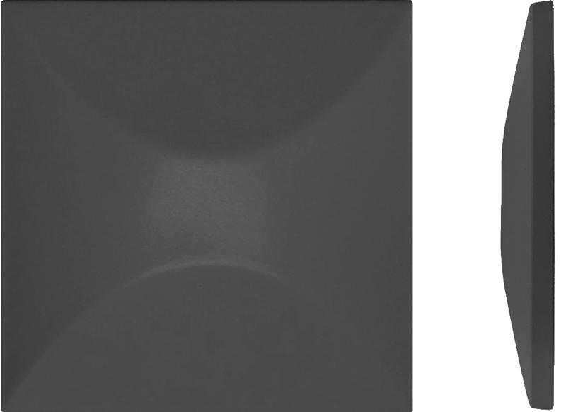 Рельеф Карамель    K-1975 KL ( черный ) матовый | 12,3x12,3