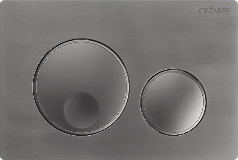 Кнопка двойного смыва для инсталляции подвесного унитаза, только для инстал. арт.BB-101-M.., (цв.оружейная сталь), Relax ZZ