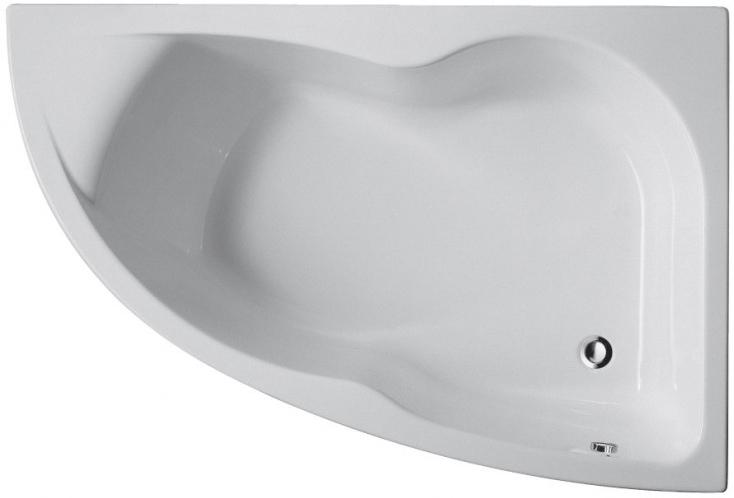 Акриловая ванна MICROMEGA DUO 150х100, ассимметричная,  правая (БЕЗ каркаса и панели), белая ZZ