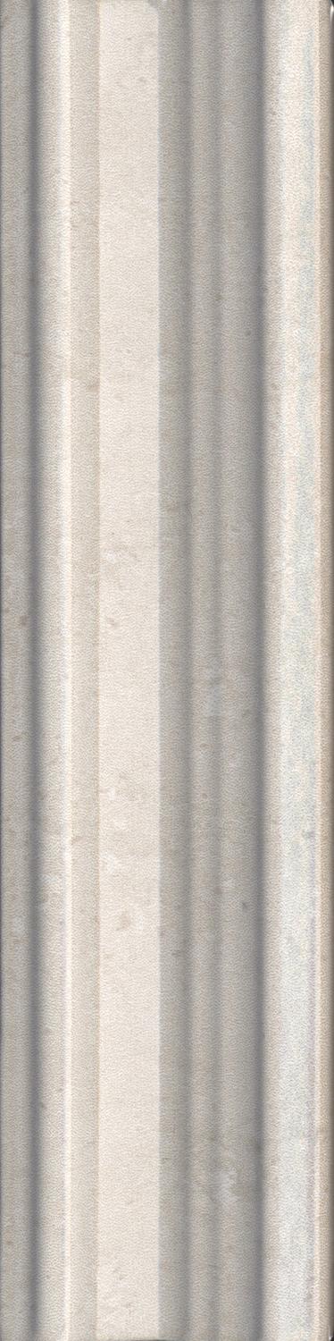 Бордюр Багет Туф бежевый светлый глянцевый |20х5