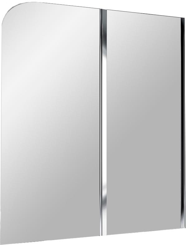 Шторка на ванну двух элемент 1150x1400 chrome; clear