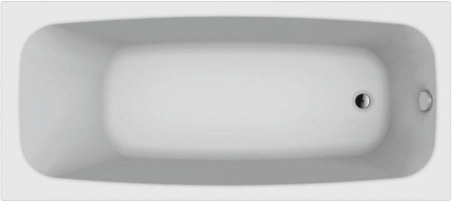 Ванна акриловая NELU 180x80, каркас в компл., без слива-перелива 051009, цв. белый ZZ