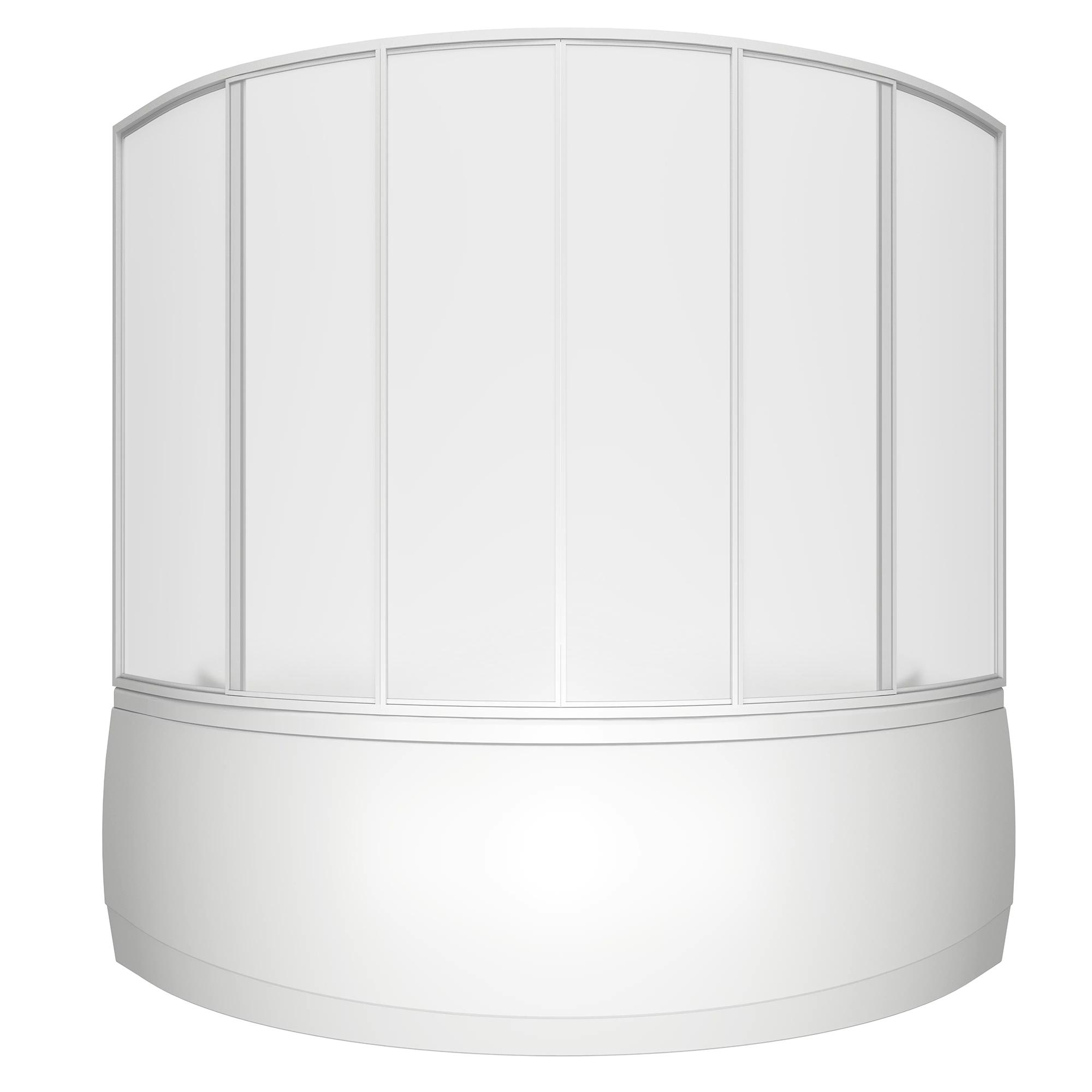 Шторка для ванны акрил. Мега (пластик "Вотер") 160х160 см