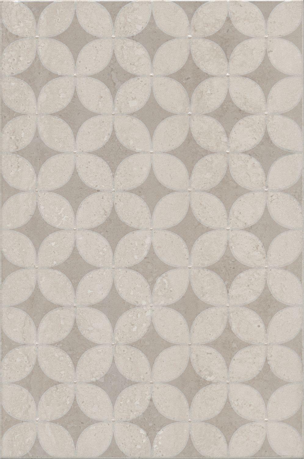 Декор Туф бежевый светлый глянцевый |20x30