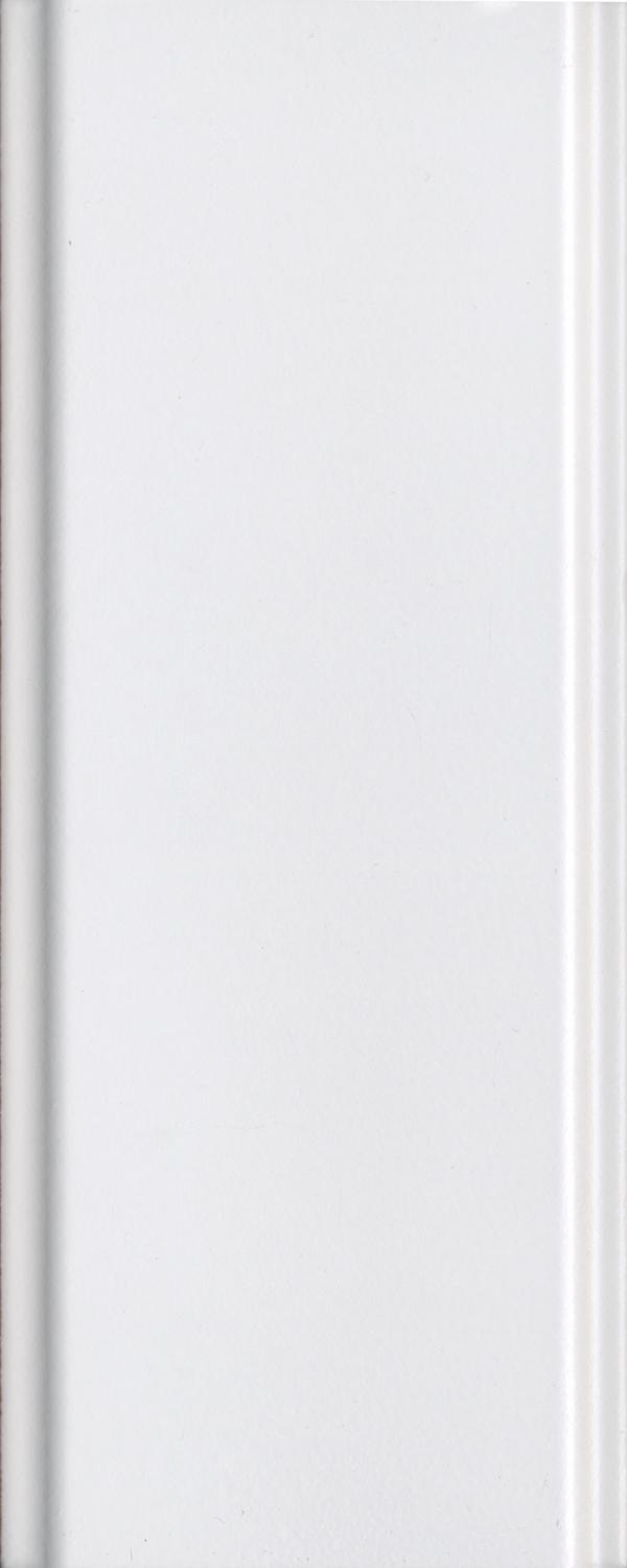 Бордюр Магнолия белый матовый обрезной ХХ |30х12