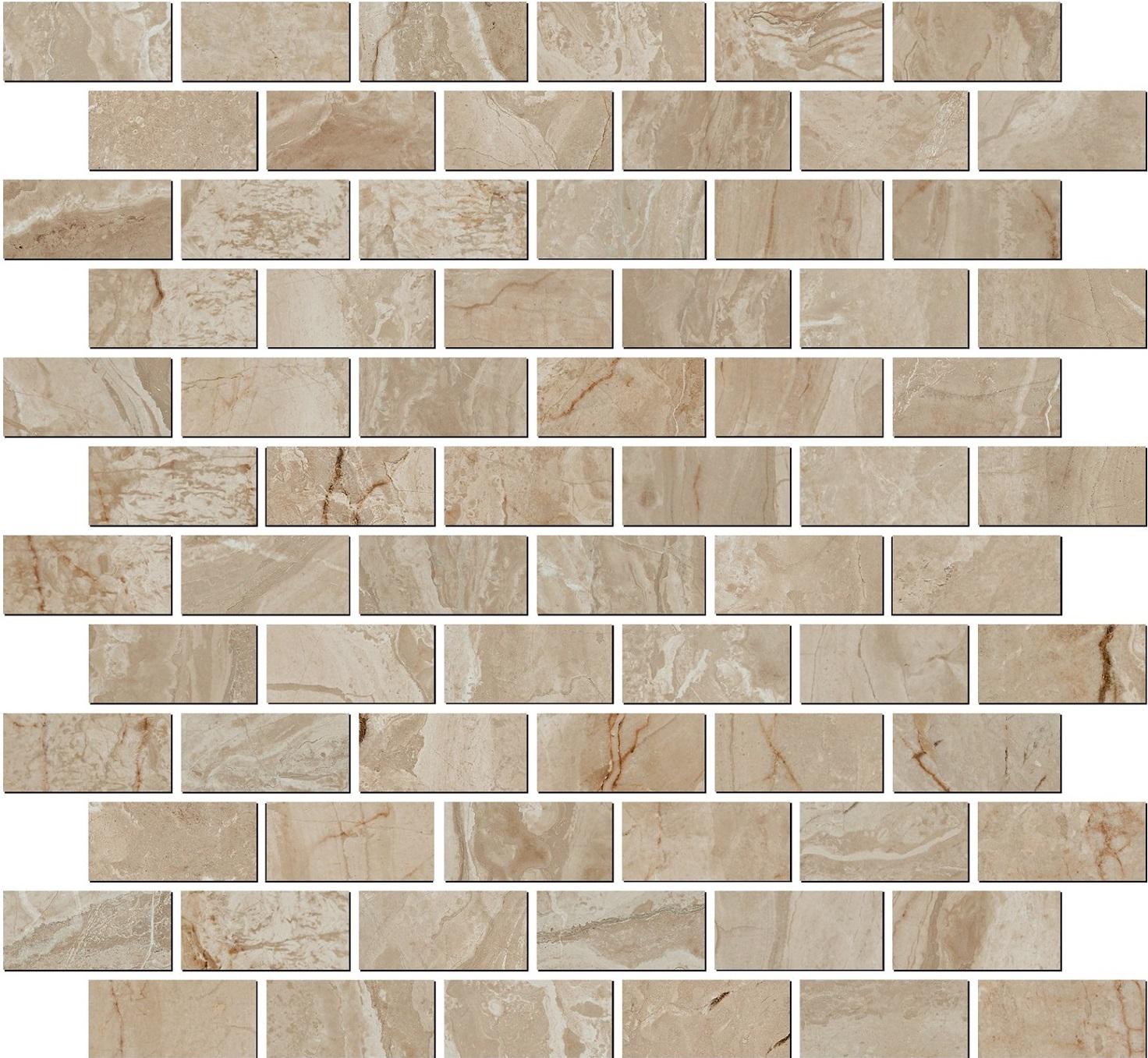 Декор Эвора мозаичный бежевый глянцевый |32х30