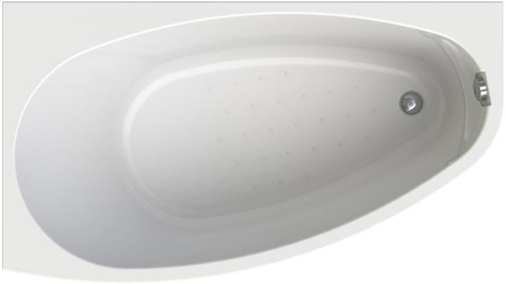 Ванна акриловая ОРСИНИ,1600х900 рама в комплекте, левая, БЕЗ панели и слива-перелива ZZ