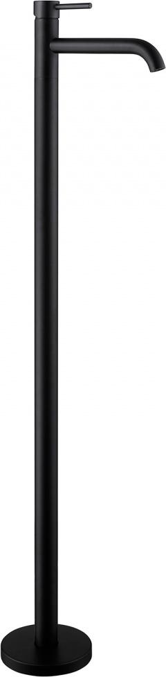 Смеситель для раковины, напольный, без д/к, внутрен.часть в компл., (цв.черный матовый), Kreis ZZ