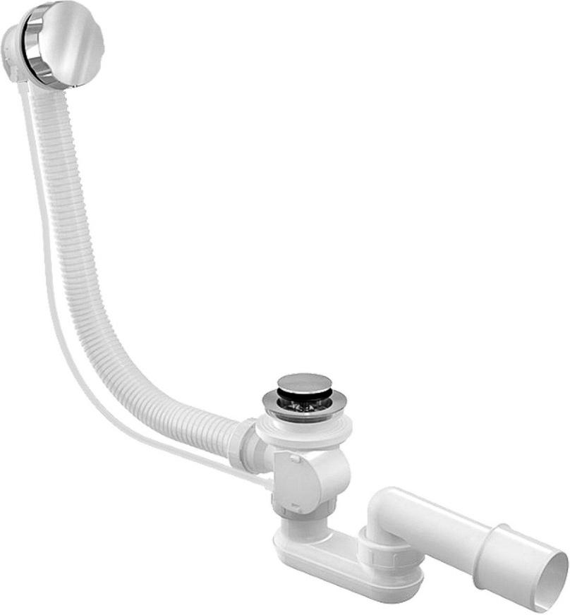 Слив-перелив BERGES для ванны, полуавтомат, 60 см, цв.хром ZZ