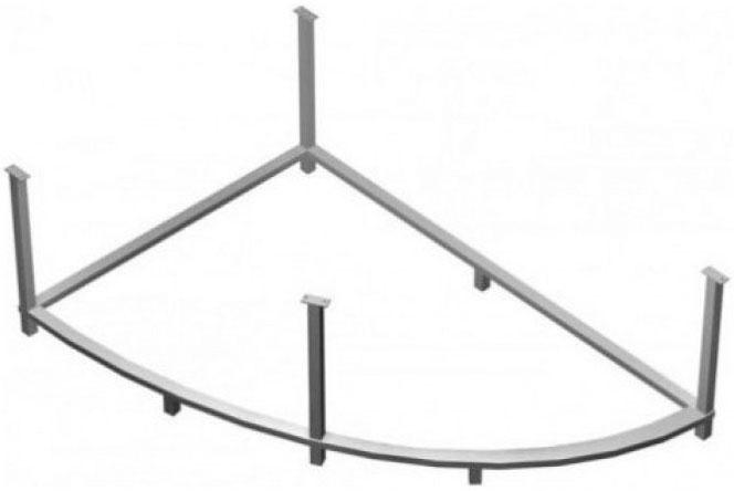 Каркас д/ванны ODEON UP ассиметричный ZZ