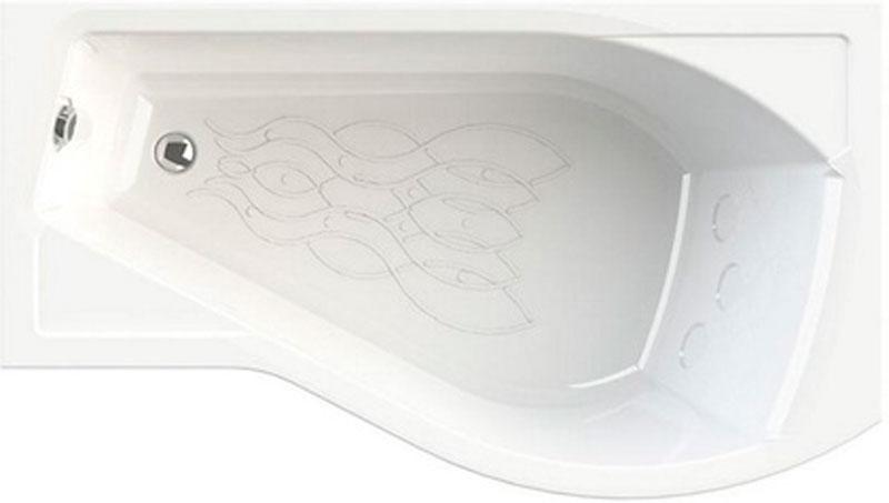 Ванна акриловая "Миранда", 1680х950x480 мм, левая, БЕЗ каркаса, слива-перелива и панели, белая ZZ