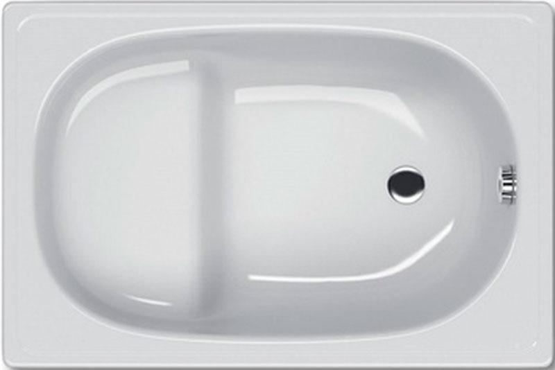 Ванна стальная 105x70E без антискользящего покрытия, с сиденьем, цв. белый ZZ