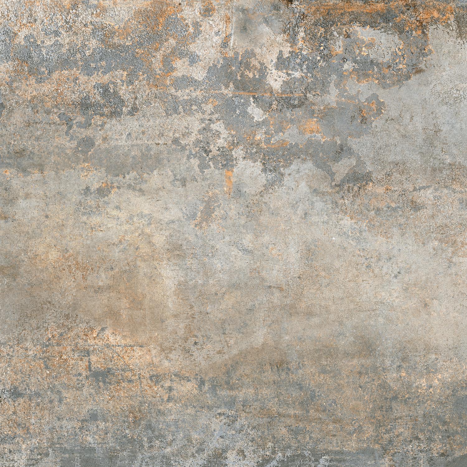 Rusty Metal Silver Luxglass 120x120 Rec.