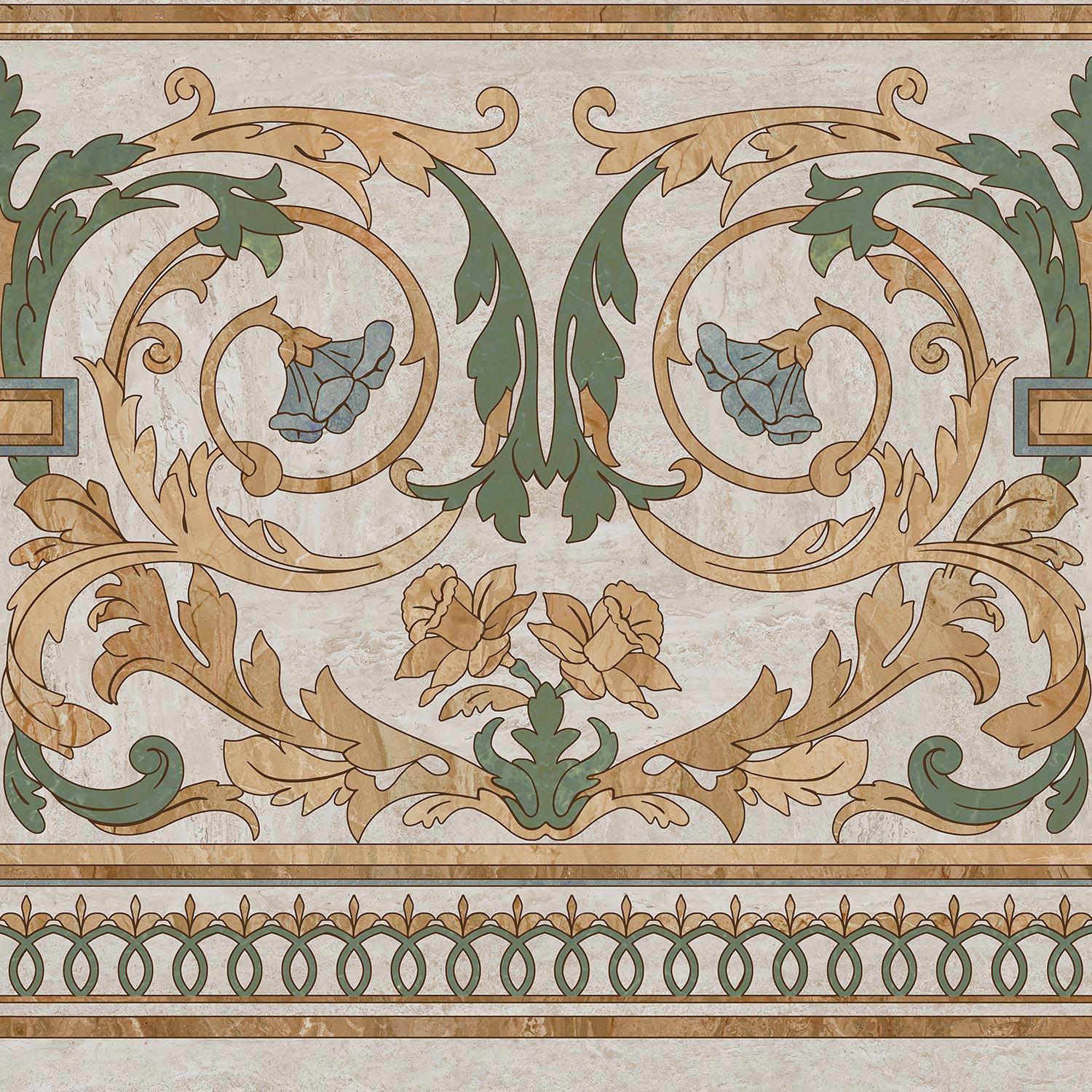 Декор Эвора продолжение угла глянцевый |60х60