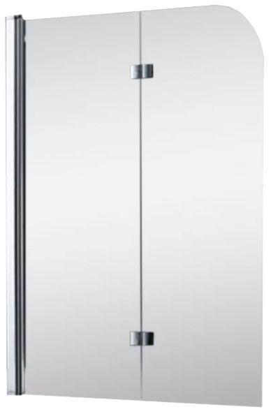 Шторка на ванну двух элемент 1150х1400 chrome; grape