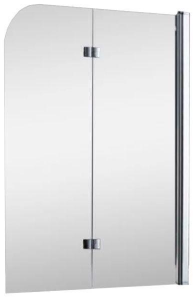 Шторка на ванну двух элемент 1150х1400 chrome; grape