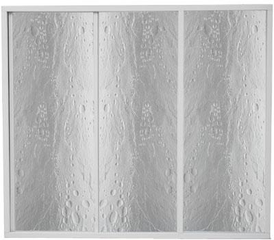 Шторка для ванны акрил. Стайл, Мальдива (пластик "вотер") /3 створки 160 см/ ZZ