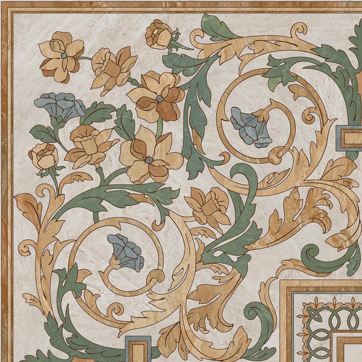 Декор Эвора угол глянцевый |60х60