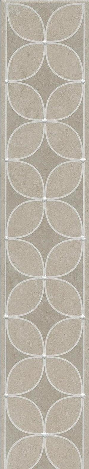 Бордюр Туф бежевый светлый матовый |40,2х7,7